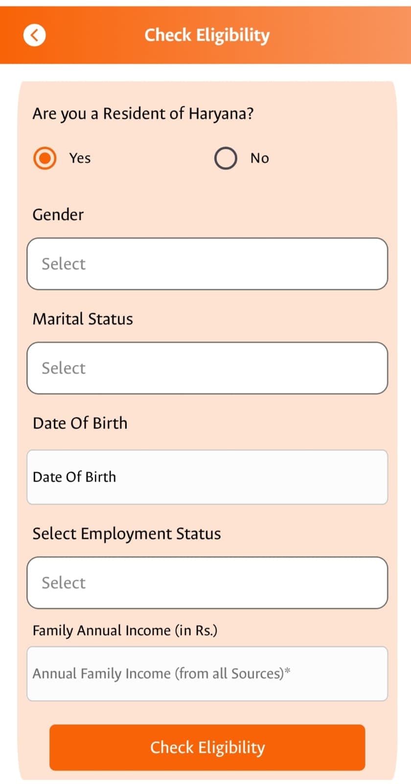 Check Eligibility Status