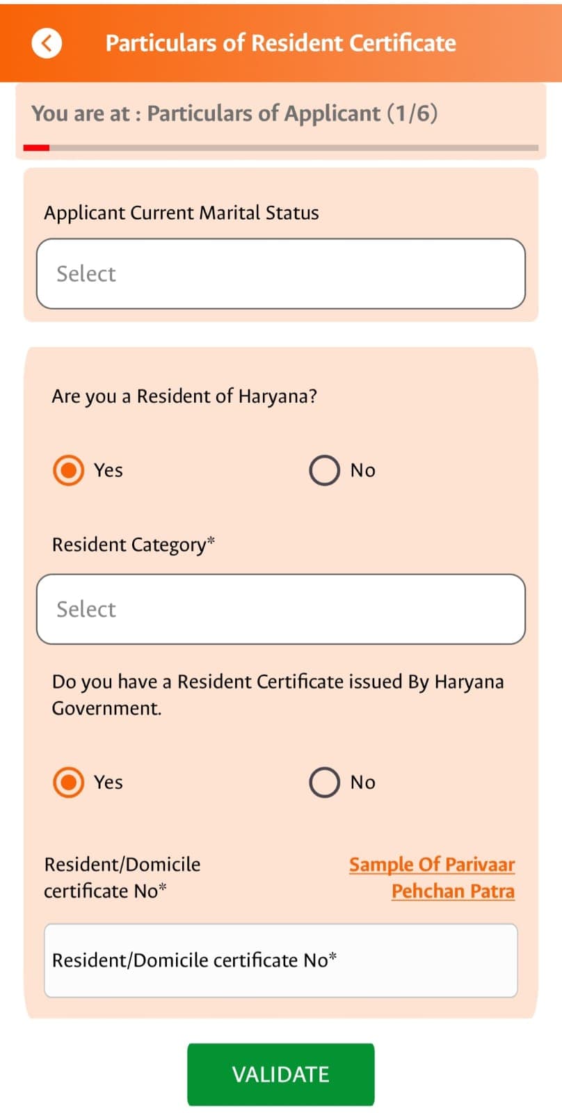 Step1-Residence Certificate